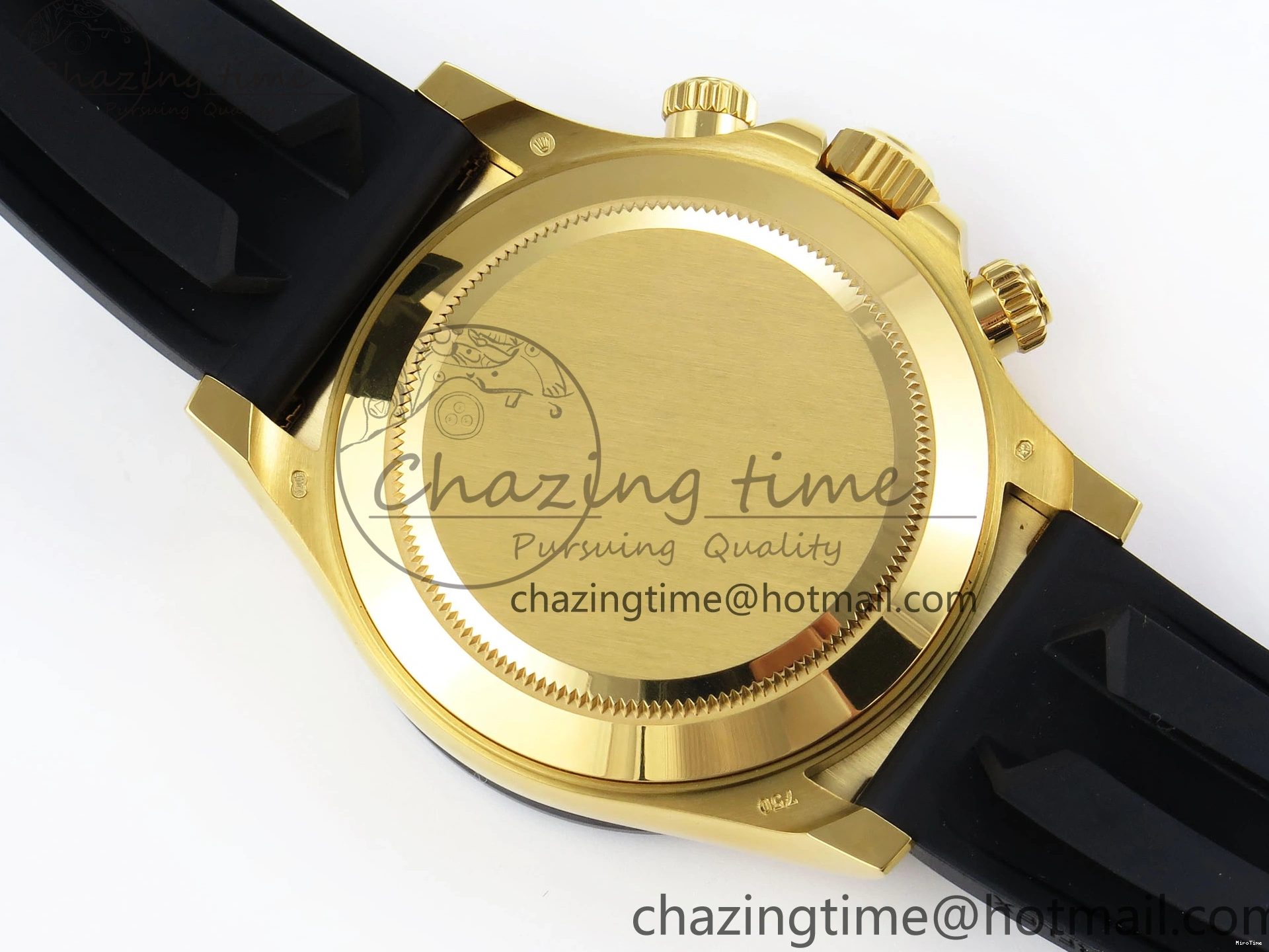 MiroTime 0106 DAYTONA 116518 APSF 1:1 BEST EDITION BLACK DIAL ON OYSTERFLEX RUBBER STRAP SH RelaxedFit 1782